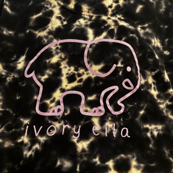 Ivory Ella Monochrome Tie-Dye Hoodie - Picture 3 of 4